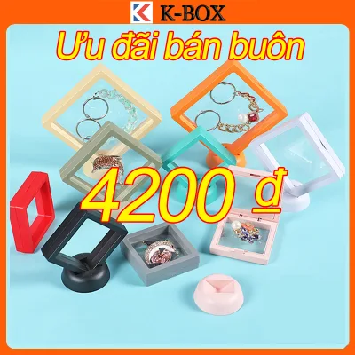 combo 10🔥 Hộp đựng trang sức màng PE trong suốt - hộp trang sức mini trưng bày nữ trang