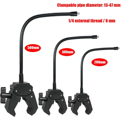 Giá đỡ điện thoại và máy tính bảng Bàn đầu giường Cố định đa chức năng Kẹp mạnh mẽ Kim loại Ống linh hoạt Đầu giường Phụ kiện đứng lười Phụ kiện phát trực tiếp Phụ kiện 1 / 4 sợi bên ngoài