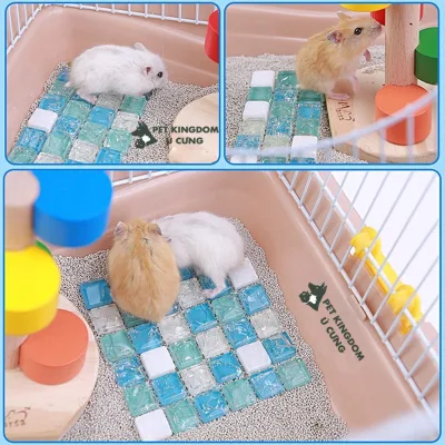 Đá làm mát tản nhiệt mùa hè cho hamster 10x10cm ( hoa văn vỡ trang trí )