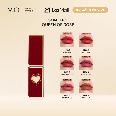 Son thỏi cao cấp MOI Queen Of Rose Phiên bản giới hạn 2.7g
