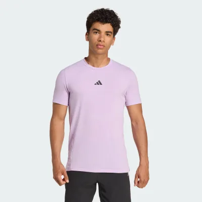 Adidas Training & Gym & Training Designed for Training Workout Tee Men Purple Jx3291