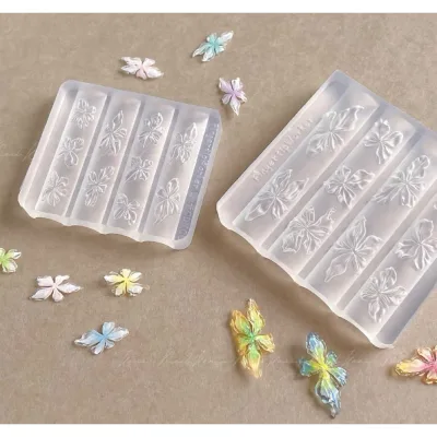 Khuôn nail hoa Ly Ly thuỷ tinh làm nghệ thuật