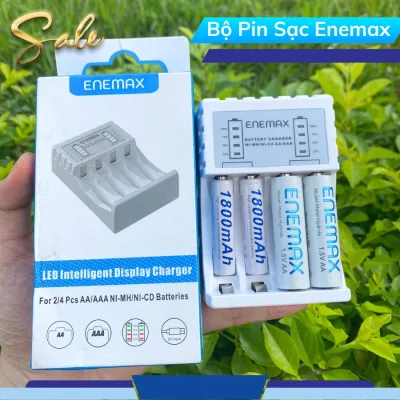 Pin Sạc AAA AA Dung Lượng Cao Enemax, Tái Sử Dụng cho micro karaoke ,điều khiển, đồ chơi trẻ em,chuột máy tính,