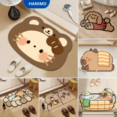 Thảm lau chân 40x60cm thấm hút nước tốt, chống trơn trượt dùng cho nhà bếp & phòng tắm - HANIMO HA01