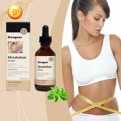 Metabolism Support Drops Vitamin Drops Liquid Supplement to Enhance Calcium Absorption Vegan, Natural Formula 30ml