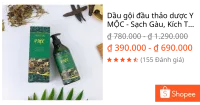 Dầu gội đầu thảo dược Y MỘC - Sạch Gàu, Kích Thích Mọc Tóc, Nấm, Chống Rụng Tóc, Làm Mượt Tóc