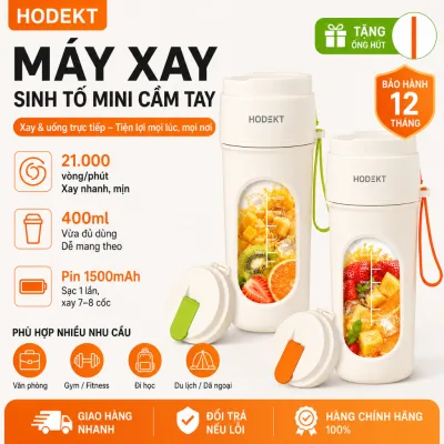 Máy Xay Di Động HODEKT Xay & Mang Đi Không Dây Dung Tích 400ml Xay Nhanh 40S