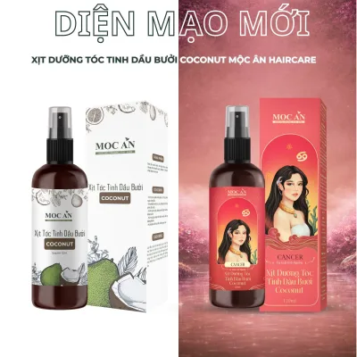Bco120 - Green Peel Grapefruit Essential Oil Spray & Young Coconut Oil Moc an Haircare 120ml Supports Hair Loss Reduction, Hair Growth Hair Care