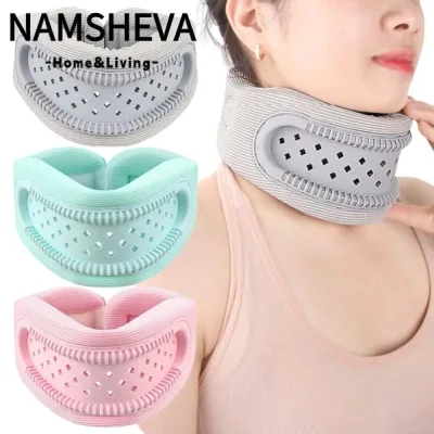 Nẹp cổ NAMSHEVA, Cổ tử cung bằng lụa băng thoáng khí mềm mại, Giảm áp lực cổ tử cung có thể điều chỉnh Thiết bị kéo cổ rỗng dành cho nam giới