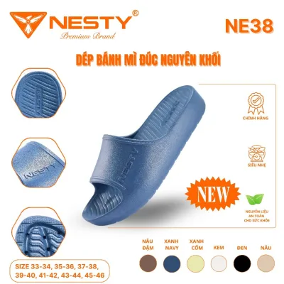 Dép Bánh Mì Nguyên Khối Nam Nữ NESTY Chất Liệu EVA Cao Cấp 4cm