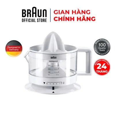 Braun Cj3000 Orange Juicer, 20W Capacity - 350ml Capacity, Maximum Juice Yield, Can Extract Orange Peel, Easy to Use and Clean