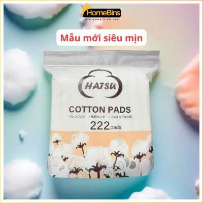 Bông tẩy trang, bông tẩy trang 222 miếng NATURAL COTTON PAD