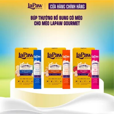 laPaw Gourmet Súp thường bổ sung cỏ mèo cho mèo mọi lứa tuổi