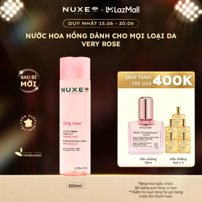 Nuxe Very Rose Makeup Remover & Moisturizing Toner for All Skin Types 200ml