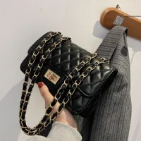 Túi xách nữ đeo chéo, túi đeo vai classic thêu trần chỉ đi chơi phong cách đơn giản PK 106