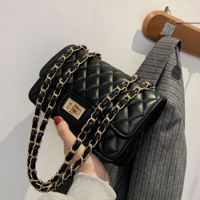 Túi xách nữ đeo chéo, túi đeo vai classic thêu trần chỉ đi chơi phong cách đơn giản PK 106