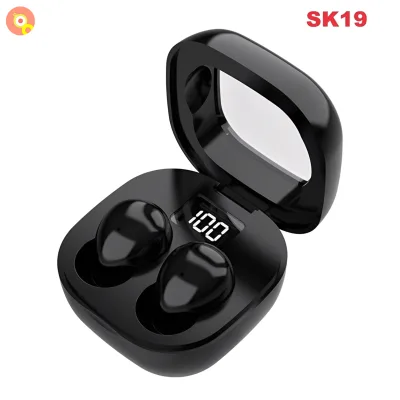 Tai Nghe Mini SK19 Bluetooth 5.3 Độ Trễ Thấp, Âm Thanh Ấm, Bass Căng, Kèm Micro Đàm Thoại To Rõ