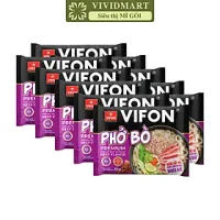 VIFON - Phở Vifon có gói xốt thịt hương vị Bò, Phở bò Vifon có gói nước cốt thịt, Phở ăn liền Vifon (75g/gói)