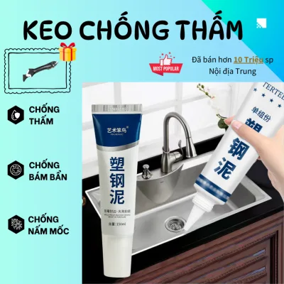Keo Nhựa Dán Viền Bồn rửa bát Yishu 150g - Keo Chống thấm Bồn rửa mặt, Khe hở tường, Nhà vệ sinh