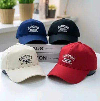 Nón kết, mũ lưỡi trai nam nữ SÀI GÒN vải kaki from mềm chuẩn đẹp Cotton Cap