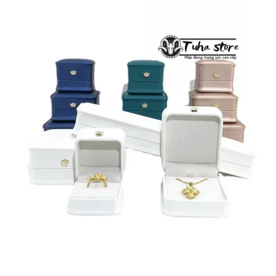 Hộp đựng trang sức Vương niệm bao gồm hộp đựng nhẫn da hộp đựng nữ trang cao cấp HA03