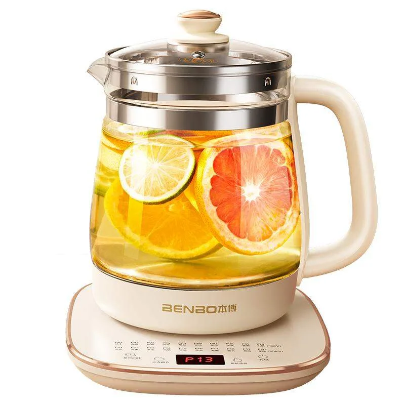 Benbo | Ấm Đun Đa Năng Benbo (Công Nghệ Đức) - Bình Thủy Tinh 2L, Dùng Pha Trà, Hầm Chưng Yến, Dùng Cho Văn Phòng, Gia Đình