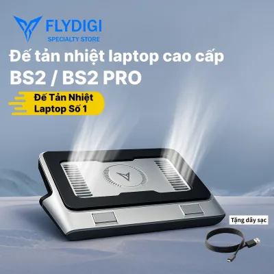 Flydigi Bs2 / Bs2 Pro | To Dissipate Heat, High-End Gaming Laptops Are Noiseless and Integrate 4 Cooling Modes.