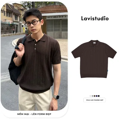 Áo Polo LEN THỎ Local Brand Lavi Studio/ STRIPES Nam Nữ Unisex
