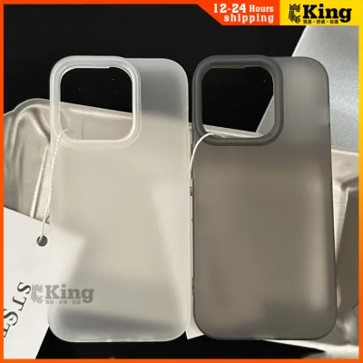 Ốp Lưng iPhone Silicon Lì Trong Suốt, Thiết Kế Đơn Giản Sang Trọng Cho iPhone 7/8/X/XS/11/12/13/14/15/16/17/Plus/Pro/Max