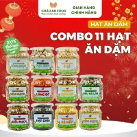 Set 11 Hạt Ăn Dặm Hữu Cơ Dinh Dưỡng Nấu Cháo Cho Bé, Combo 11 Loại Hạt, Set Hạt Ăn Dặm, Hạt Nấu Cháo Cho Bé Hũ 120ml