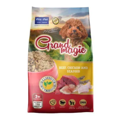 THỨC ĂN CAO CẤP DÀNH CHO CHÓ GRANDMAGIC bao 1kg