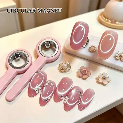Vòng Hình Mắt Mèo Dụng Cụ Làm Móng Tay Gel Từ Tính Sơn Móng Tay Vòng Móng Tay Nghệ Thuật Nam Châm Bộ Pháp Từ Phụ Trợ Dụng Cụ Cho Gia Đình DIY
