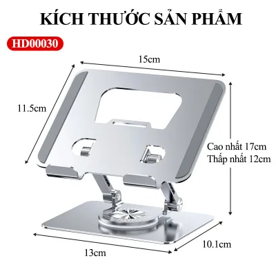 Giá Đỡ Ipad, Máy Tính Bảng L09 Nhôm Hợp Kim Xoay 360 Độ
