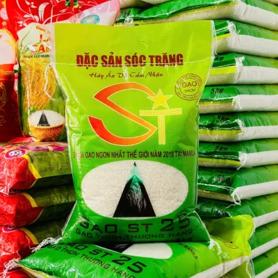 5KG Gạo ST25 SỮA NON Dẻo Mềm Ngọt Cơm Bao May ST25 ( Sữa Non )