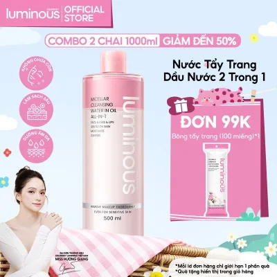 Nước Tẩy Trang Dầu Nước COLORKEY LUMINOUS Làm Sạch Sâu & Không Chứa Cồn 500ml