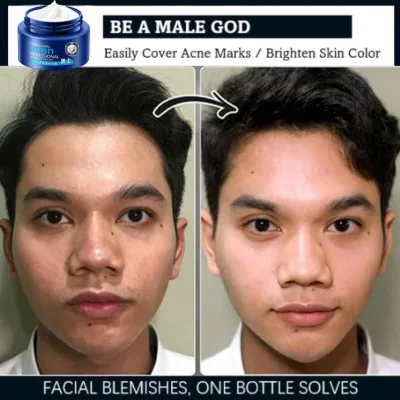 Cream for Men Whitening Moisturizer for Men 120g Quickly Whitens Long Lasting Moisturizes Nourishes Skin Improves Darkness and Gentle Non-Stimulating Personal Care