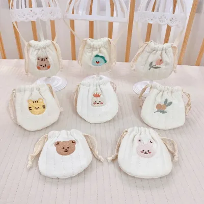 Cute cotton embroidery mini bucket bag-messenger bags cute accessories hot trend