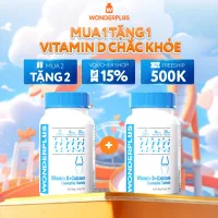 Viên Nhai Bổ Sung Canxi & Vitamin Wonderplus Giảm Đau Nhức Xương Khớp Giúp Xương Chắc Khoẻ Hộp 60 Viên