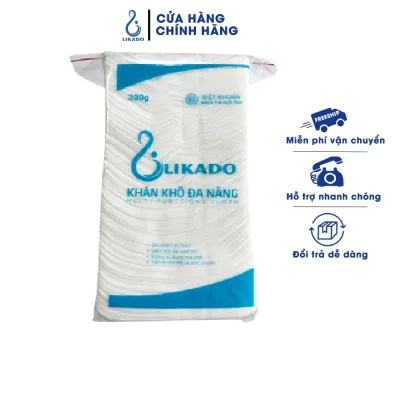Khăn khô đa năng Likado cho bé 300g kích thước (15x20cm)(1 gói)