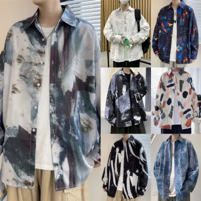 Áo sơ mi nam Nhật Bản hợp thời trang phiên bản Hàn Quốc thời trang đa năng quần áo đường phố thời trang áo sơ mi nam dài tay Bubblu12.vn