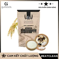 Gạo Japonica GUfoods (túi 1kg) - Ăn dặm cho bé, Làm sushi/cơm cuộn, Dẻo ngọt ngon cơm
