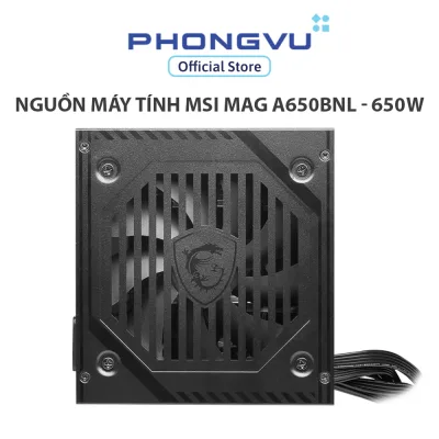 Msi Mag A650Bnl Computer Power Source - 650W - 80 Plus Bronze - 36 Month Warranty