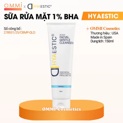 Hyaestic - Gentle Deep Cleansing Facial Cleanser with 1% Bha (150ml) | Ommi Cosmetics