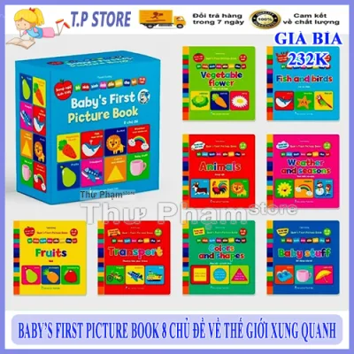 BABY'S FIRST picture book 8 Series Multi-language books with audio files-0-6 years old baby photo gallery-books for kids