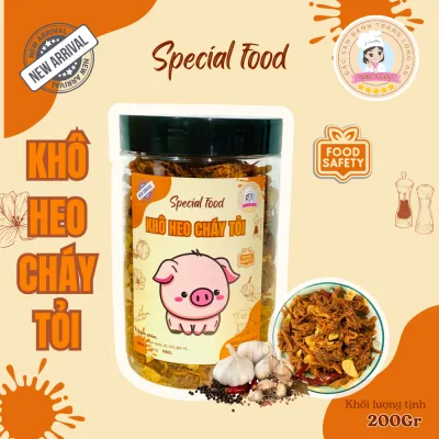 Khô heo cháy tỏi - Thơm ngon, vừa ăn - Đồ ăn vặt Như Ngọc - KL 200g (Không tính hủ đựng)