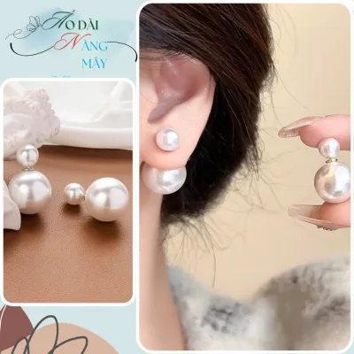 Bông tai nữ chuôi bạc 925 ngọc trai nhân tạo phụ kiện trang sức khuyên tai phong cách hàn quốc nữ tính trẻ trung