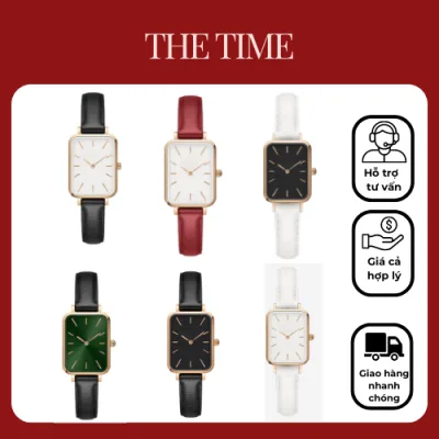 Đồng hồ daniel wellington -đồng hồ dwc nữ mặt chữ nhật,dây da chắc chắn phù hợp cổ tay nhỏ 2