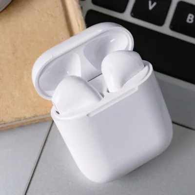 I12 Bluetooth Headphones with Bluetooth V5.0 Connection, Smooth Sound, Clear Sound Without Crackling, Long Battery Life, Dynamic Design Suitable for Wearing and Playing Sports