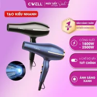 Máy sấy tóc CWELL C03HD 1800W/2500W, 6 chế độ sấy nóng lạnh, sấy khô nhanh, tự ngắt khi quá nhiệt