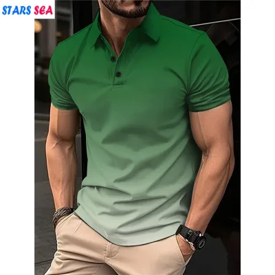 Thời Trang Nam Chắc Chắn Tay Ngắn Áo Sơ Mi Polo Mùa Hè Top Áo Sơ Mi Nam Slim Nam Polos Thời Trang Mùa Hè Quần Áo Nam